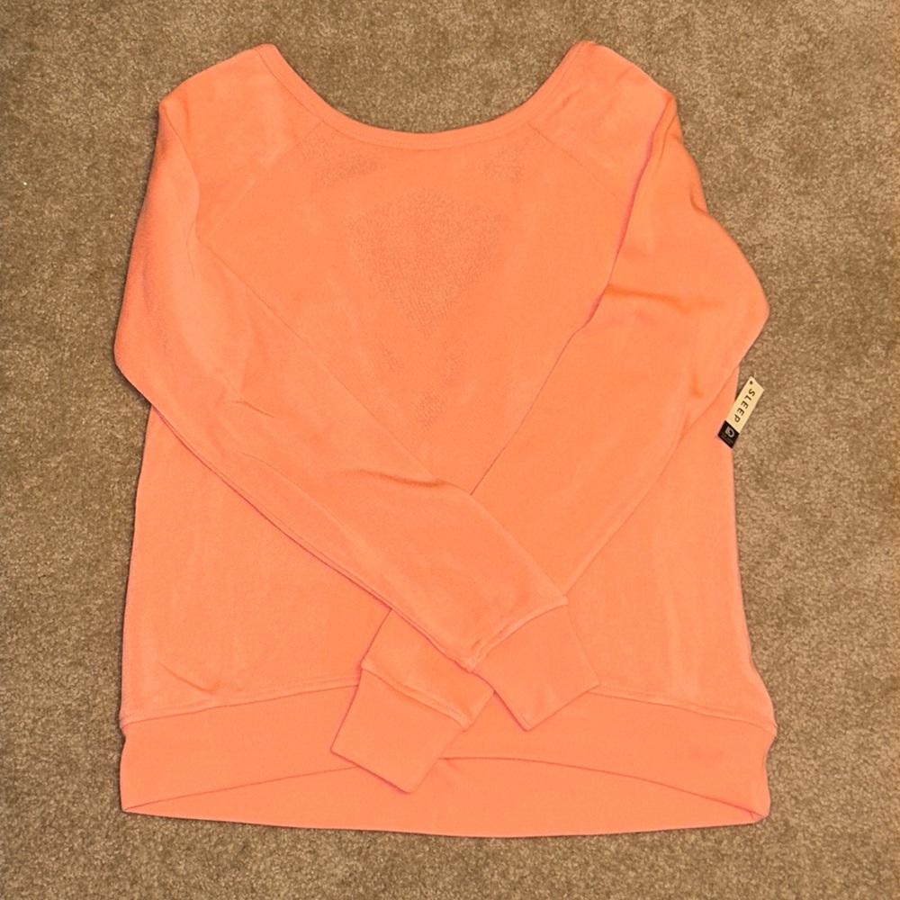 Aeropostale NWT Peach CrossBack Sweatshirt Sleepwear